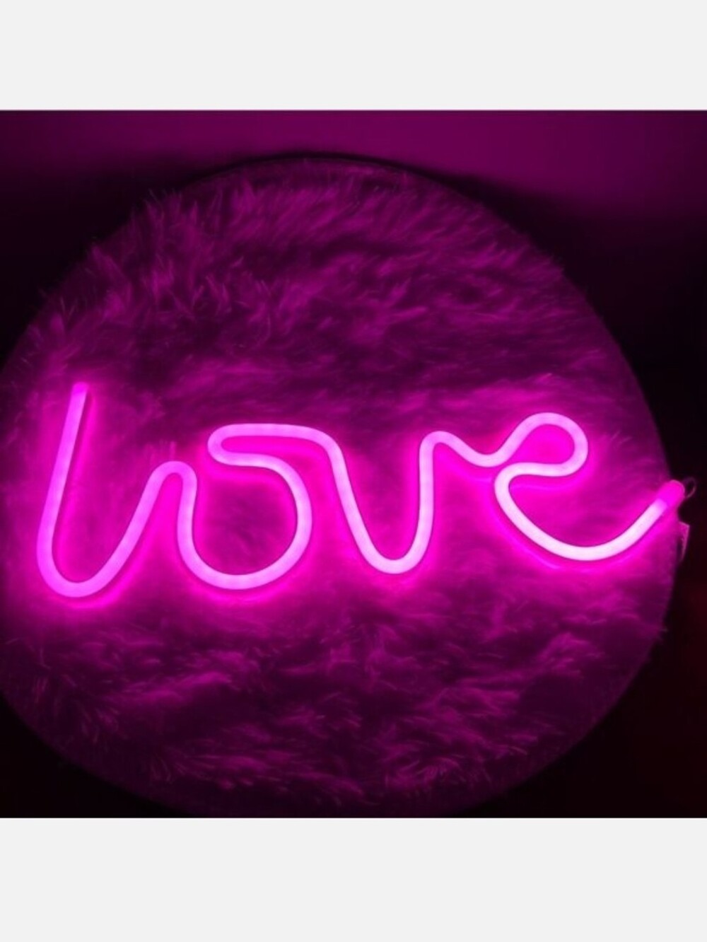 UO Neon Pink LOVE LED Wall Sign Urban Outfitters Romantic Decor Valentine Gift
